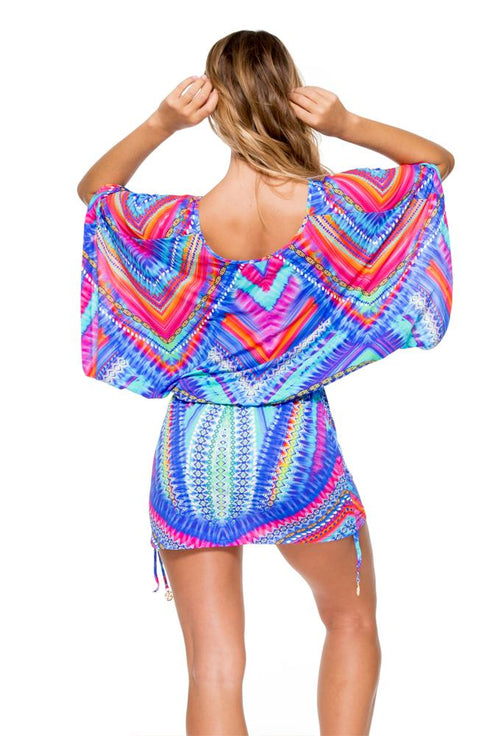 Luli Fama Star Girl Cabana V-Neck Dress